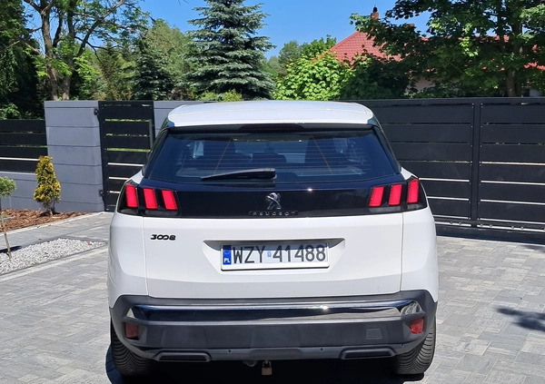 Peugeot 3008 cena 68900 przebieg: 164000, rok produkcji 2018 z Żyrardów małe 326